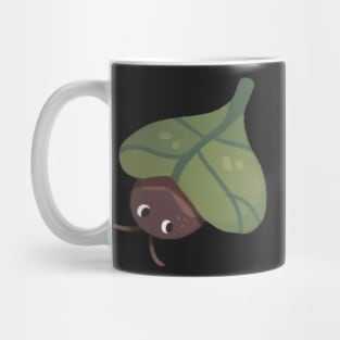 roach hiding under leaf Mug